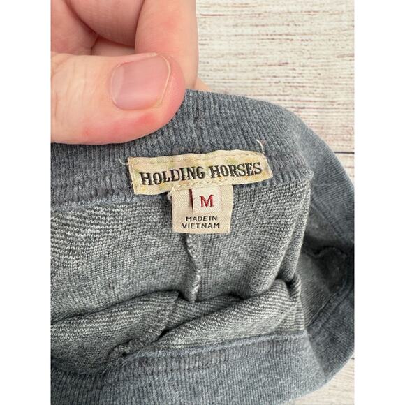 Holding Horses Anthropologie Geometric‎ Print Stretch Leggings Women's M Gray - Picture 7 of 11